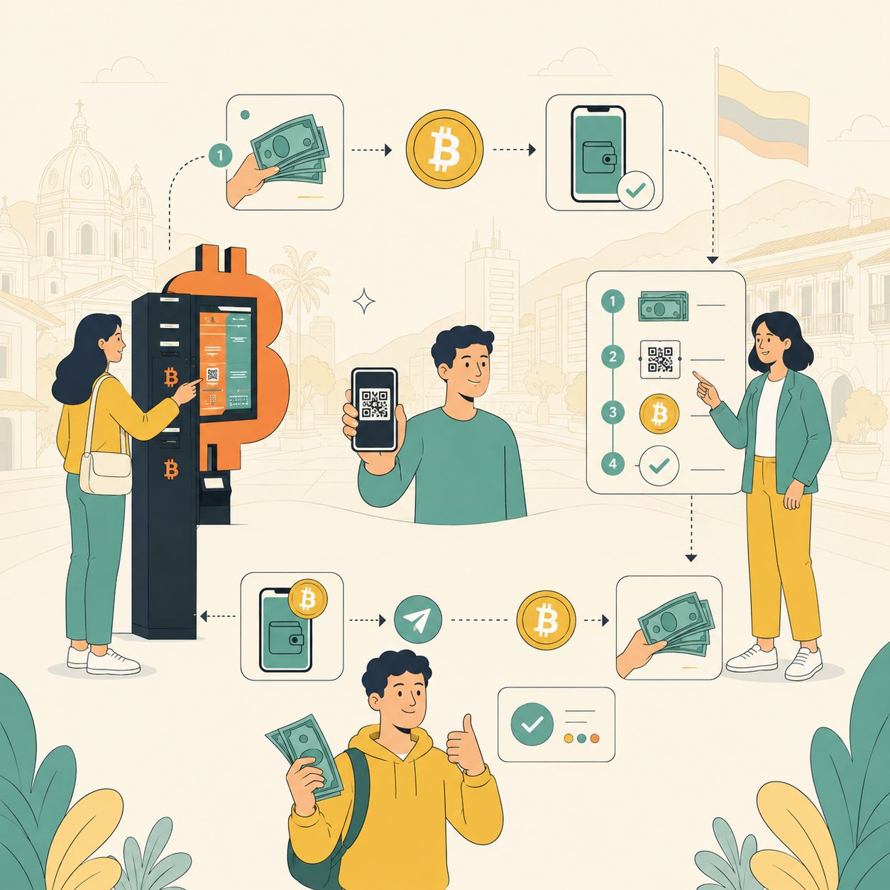Osoby korzystające z Bitcoin ATM