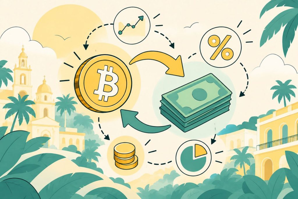 Znaki monety BTC, bankonty, znak prowizji i zysku